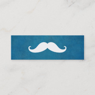 Simple Modern Mustache Barber Shop Mini Business Card