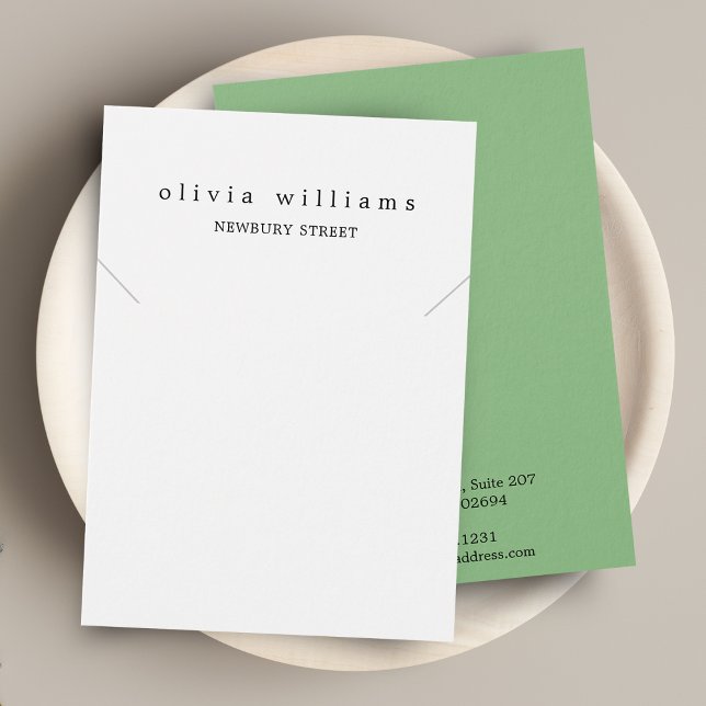 Simple Modern Necklace Bracelet Display Card (Creator Uploaded)
