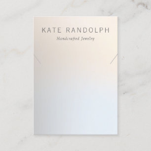 Simple Modern Necklace Bracelet Jewellery Display Business Card