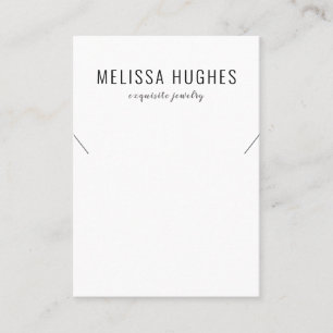 Simple Modern Necklace Jewellery Display Card