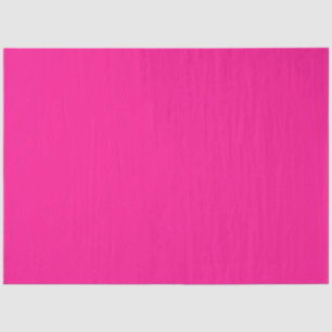Simple Modern Neon Fluorescent Pink Tissue Paper