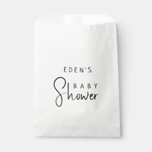 Simple Modern Neutral Baby Shower Favour Bags