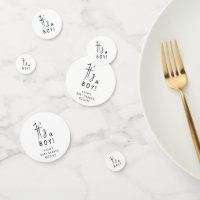 Simple Modern Neutral Baby Shower It's A Boy