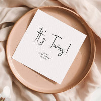 Simple Modern Neutral it's twins! Shower Napkins