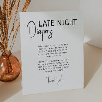 Simple Modern Neutral Late Night Diapers