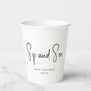 Simple Modern Neutral Sip And See Paper Cups