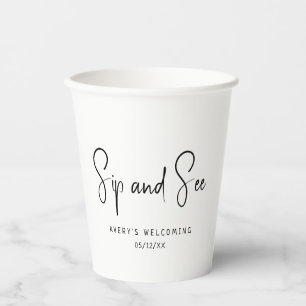 Simple Modern Neutral Sip And See Paper Cups
