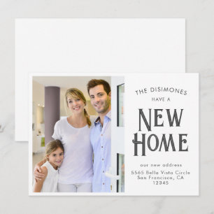 SImple Modern New Home Photo Moving Announcement