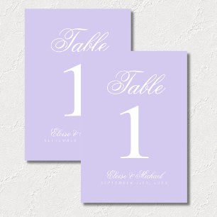 Simple Modern Old Money Wedding Table Number