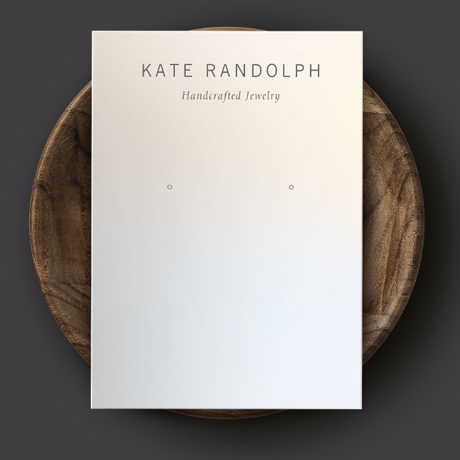 Simple Modern Ombre Earring Jewelry Display Business Card (Creator Uploaded)