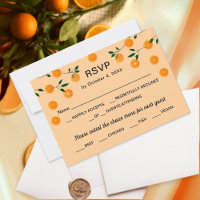 Simple Modern Orange Theme Cute Citrus Baby Shower