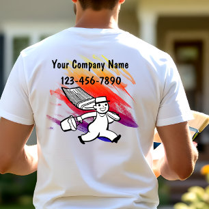 Simple Modern Painter Business Work T-Shirts