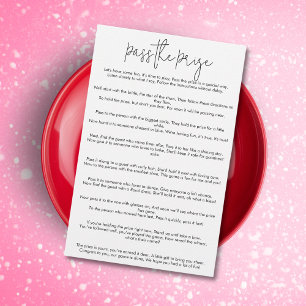 Simple Modern Pass the Prize Bridal Shower Game