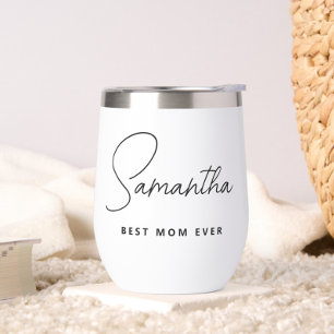 Simple Modern Personalised Best Mum Ever