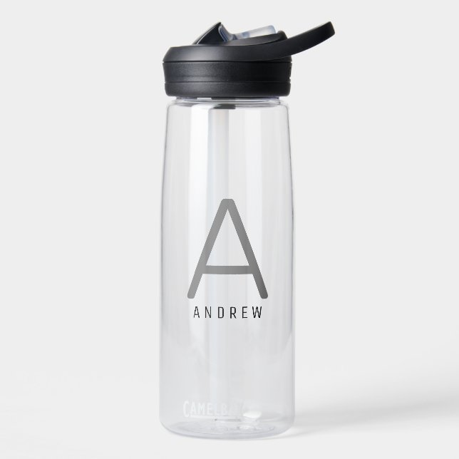 Simple Modern Personalised Monogrammed Water Bottle (Left)