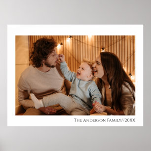 Simple Modern Personalised Photo Poster