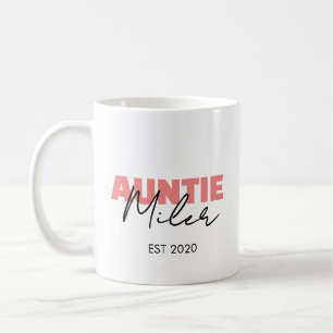 Simple Modern Personalize Stylish Blush Pink Clean Coffee Mug