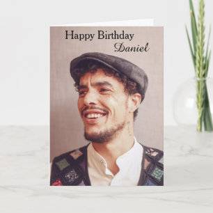 Simple Modern Photo Birthday Card