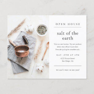 Simple Modern Photo Business Open House Invitation Flyer