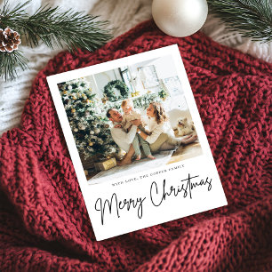 Simple Modern Photo Christmas Card