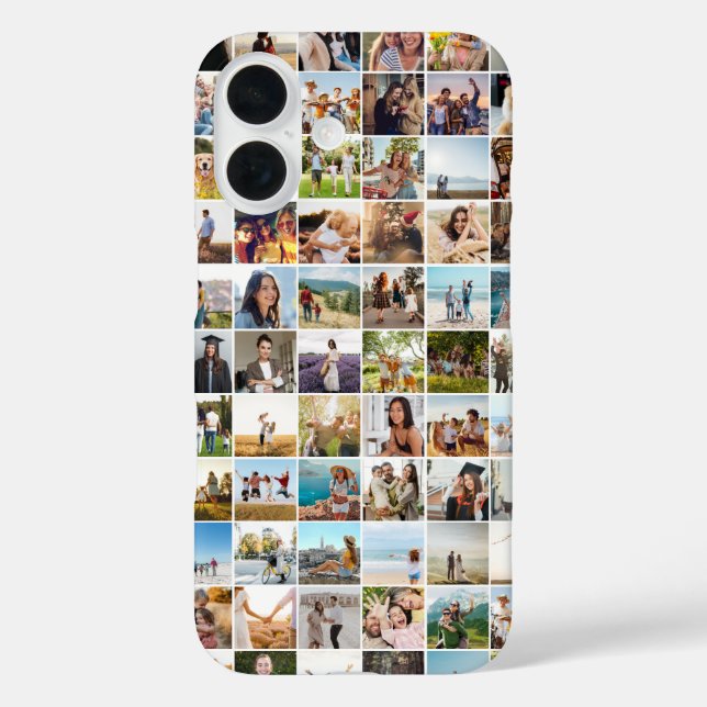 Simple Modern Photo Collage Case-Mate iPhone Case (Back)