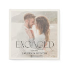 Simple Modern Photo Engagement Party