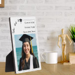 Simple modern photo Graduate Plaque<br><div class="desc">Celebrate your graduate with a timeless keepsake they will treasure for years to come. This elegant photo plaque features a clean modern layout, customizable graduation details, and space for a favorite senior portrait. Perfect as a display piece at the graduation party — and even more meaningful afterward as a long-lasting...</div>