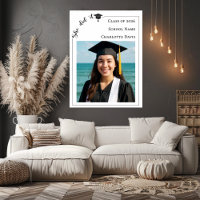 Simple modern photo Graduation Party welcome