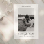 Simple Modern photo save the date invitation<br><div class="desc">Invite guests to your wedding with this simple and modern customisable save the date invitation. Photo on the card can be changed to your own. This save the date invitation is perfect for any season.</div>