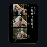 Simple Modern Photo Strip Save the Date Magnet<br><div class="desc">Simple Modern Photo Strip Save the Date Magnet</div>