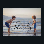 Simple Modern Photo Template Custom Family Name Acrylic Print<br><div class="desc">Simple Modern Photo Template Custom Family Name Acrylic Art features your favourite photo with your personalised family name. Makes a fantastic gift for Christmas,  birthday,  anniversary,  Mother's Day,  Father's Day,  Grandparents Day and more. Personalise by editing the text in the text box provided. Designed by ©Evco Studio www.zazzle.com/store/evcostudio</div>