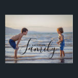 Simple Modern Photo Template Custom Family Name Acrylic Print<br><div class="desc">Simple Modern Photo Template Custom Family Name Acrylic Art features your favourite photo with your personalised family name. Makes a fantastic gift for Christmas,  birthday,  anniversary,  Mother's Day,  Father's Day,  Grandparents Day and more. Personalise by editing the text in the text box provided. Designed by ©Evco Studio www.zazzle.com/store/evcostudio</div>