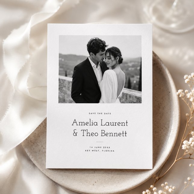 Simple Modern Photo Wedding Save the Date (Creator Uploaded)