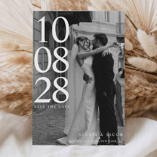 Simple Modern Photo Wedding Save The Date