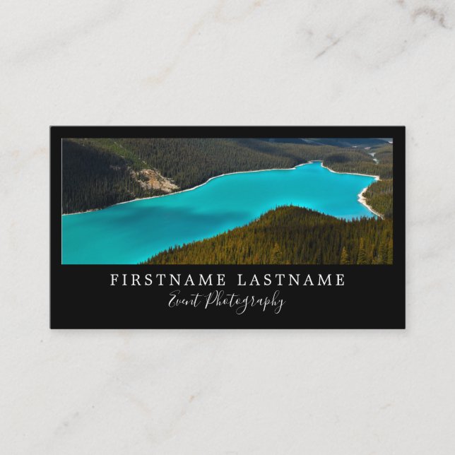 Simple & Modern Photographer Business Cards (Front)