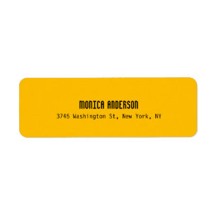 Simple Modern Plain Professional Amber Yellow