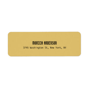 Simple Modern Plain Professional Brass Yellow