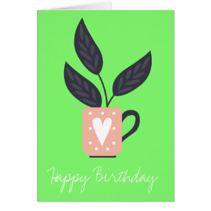 Simple modern plant pastel