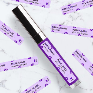Simple Modern Plum Glaze Purple Custom Lip Gloss