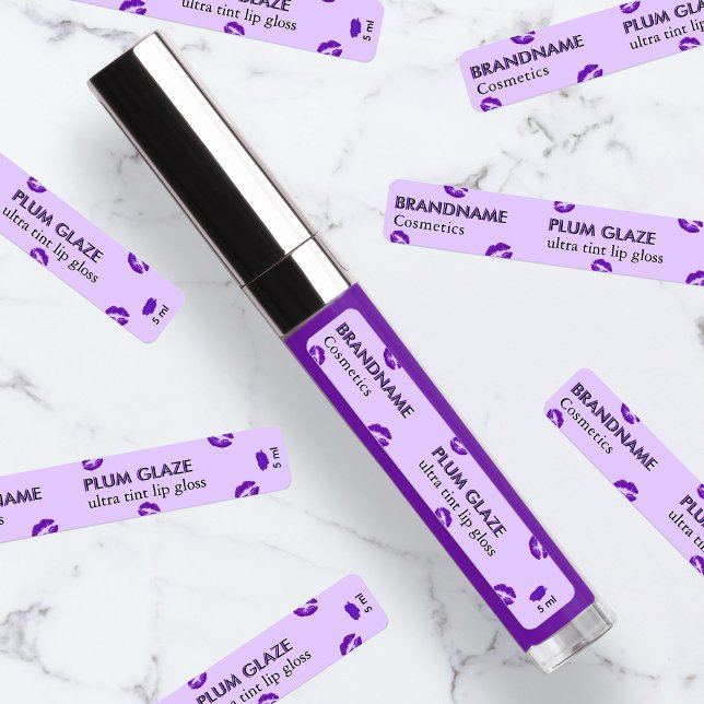 Simple Modern Plum Glaze Purple Custom Lip Gloss (Creator Uploaded)