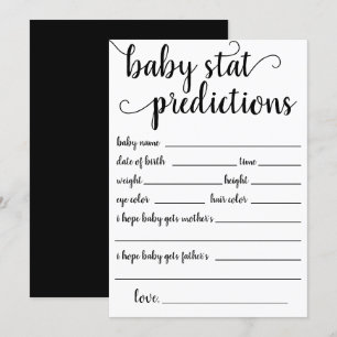 Simple Modern Prediction   Classic Keepsake Card