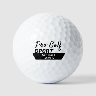 Simple & Modern, Pro Golf Sport, Personalized Golf Balls