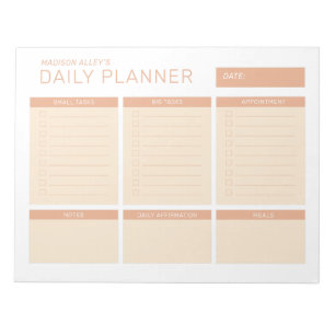 Simple Modern Professional Daily Planner Notepad