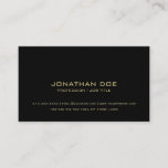 Simple Modern Professional Elegant Black Classy Business Card<br><div class="desc">Simple Modern Professional Elegant Black Classy Business Card. Perfect for Real Estate Agents,  Accountants,  Realtors,  Brokers,  Attorneys,  Lawyers,  Doctors,  Corporate Professionals,  Stylists,  Architects,  Engineers,  Directors,  Managers,  Consultants,  Designers,  Teachers,  Musicians,  all professions.</div>