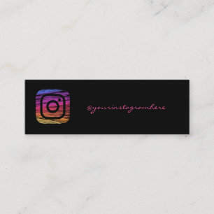 Simple Modern Professional, Instagram Social Media Mini Business Card