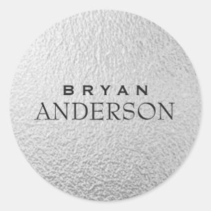 Simple & Modern  Professional Silver Foil Sticker