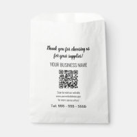 Simple Modern QR Code Favour Bags