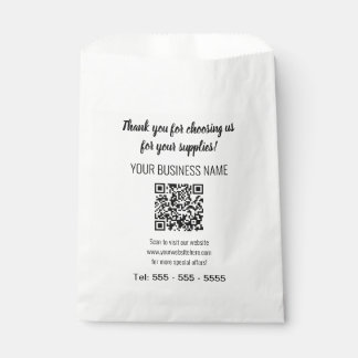 Simple Modern QR Code Favour Bags