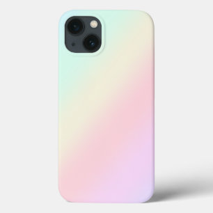 Simple Modern Rainbow colourful gradient Watercolo iPhone 13 Case