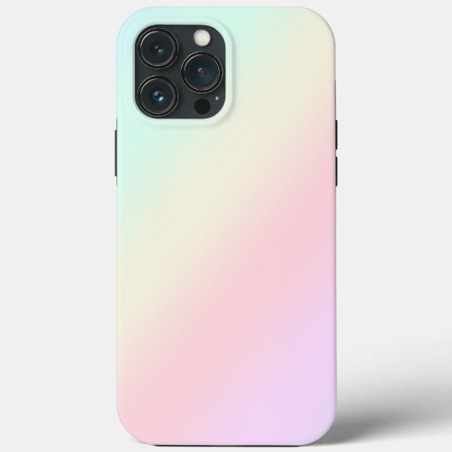 Simple Modern Rainbow colourful gradient Watercolo Case-Mate iPhone Case (Back)